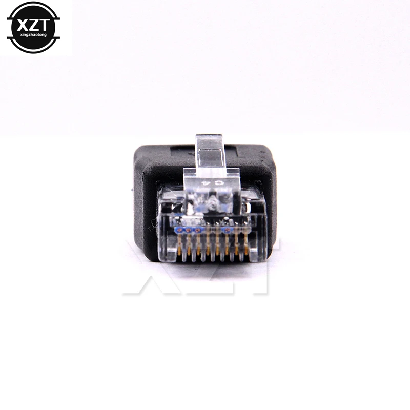 1pcs Crystal Head RJ45 Male to USB 2.0 AF A Female Adapter Connector Laptop LAN Network Cable Ethernet Converter plug