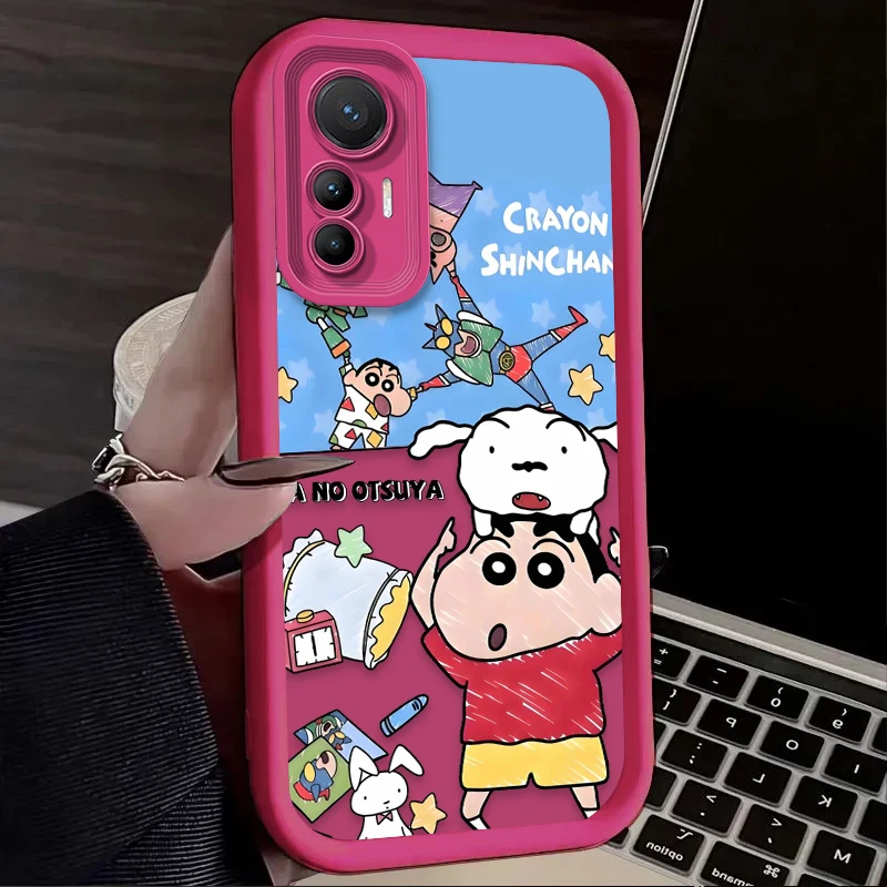 Cute Crayon Shin-chan GOOD LUCK Case For Xiaomi Mi 17 Pro Max 15 Ultra 14 13 12 12X 12S 11 Lite 5G NE 15T 14T 13T 12T 11T Pro view 5