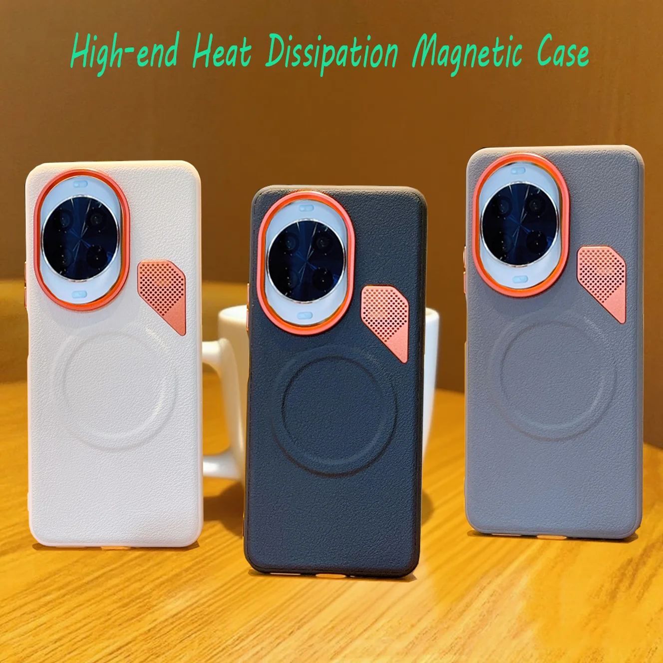 Heat Dissipation Phone Case For Huawei Nova 14 Ultra 14 Pro Magsafe Magnetic Luxury PU Leather Sturdy Durable Shockproof Cover