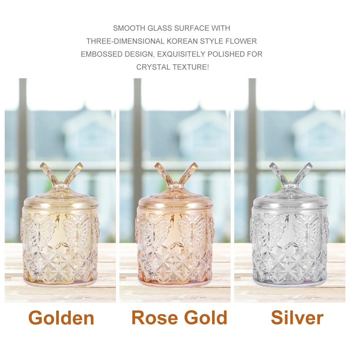 

Durable Glass Swab Dispenser Storage Containers Cosmetics Pen Organizer Tidy Desk Khaki Swab Dispenser Clear Canisters