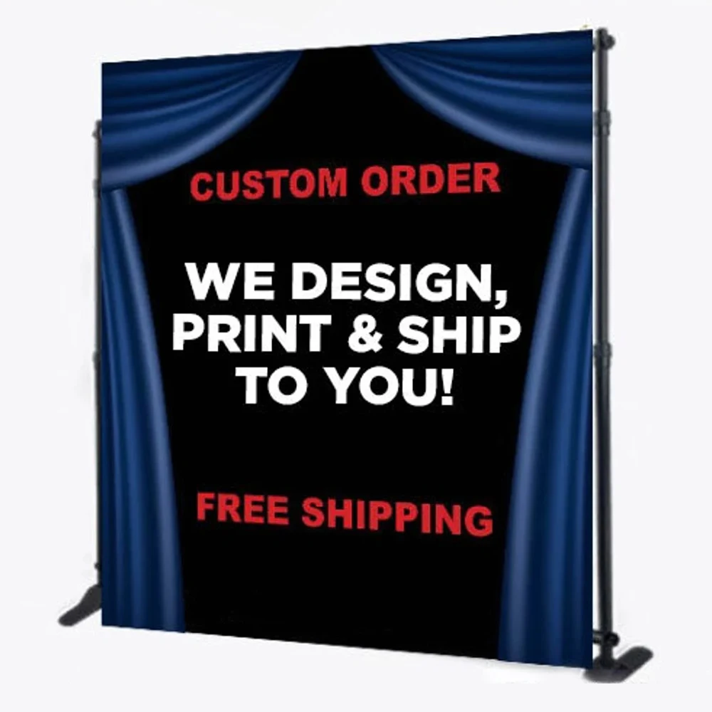 Tableclothsfactory Custom Photo Backdrop Fabric Printing Step and Repeat Birthday Spring Wedding Baby Shower Banner Background