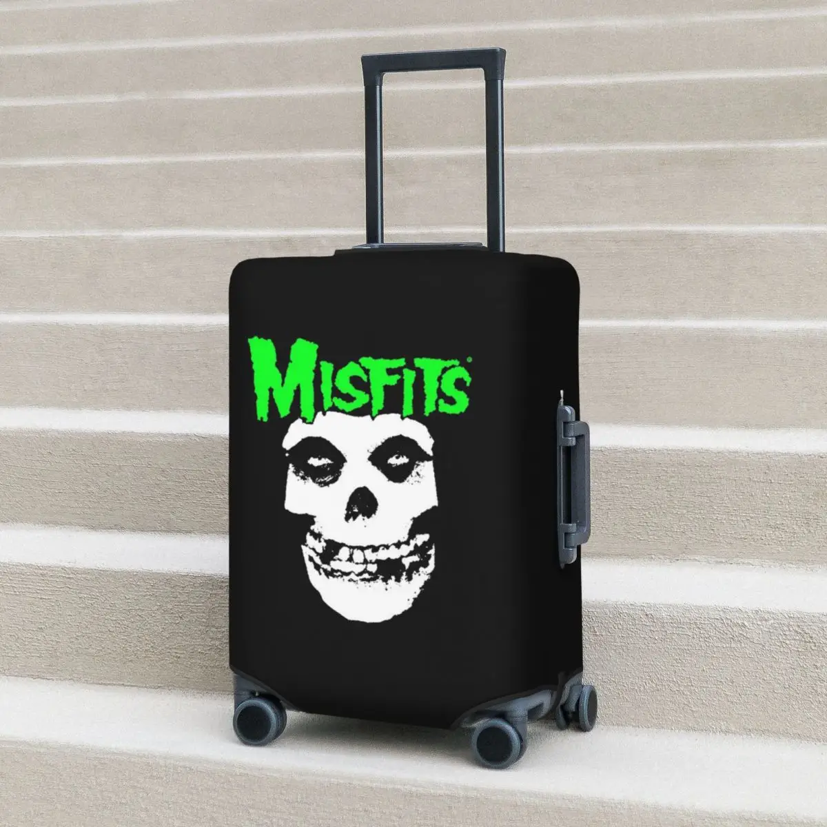 

Misfits Skull Suitcase Cover Protection Elastic Travel Luggage Protector Covers for 18-32 Inch