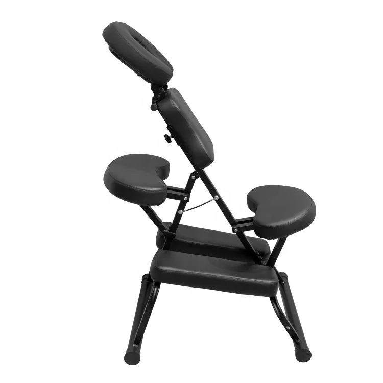 

Folding Professional Tattoo Artist Chairs Black Leather Massage Tattooing Chair Bed