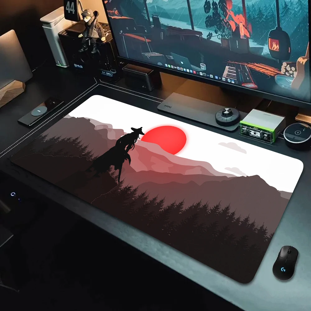 Mousemat japonês sakura samurai design, tamanho grande, borracha, antiderrapante, escritório, computador, laptop, acessórios, teclado, mesa, 40*90cm