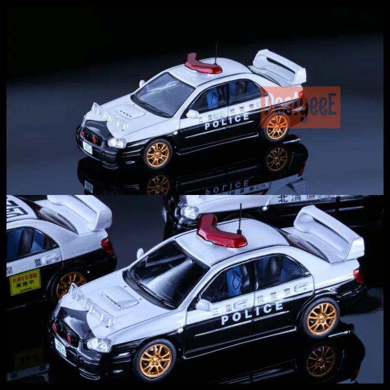 Rollin 1/64 Subaru Impreza Japanese Police Car Diecast Car Model Alloy Simulation Collection Toy Gift For Boys view 6