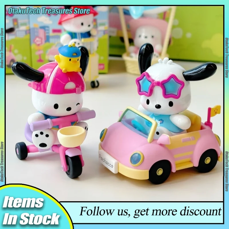

New Pochacco Travel Diary Series New Blind Box Doll Desktop Ornament Model Toy Girl Anime Figure Periphery Birthday Xmas Gift
