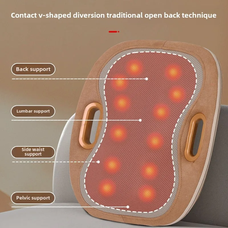 

Customizable Heads Massage Cushion, Shiatsu Back Massage with Heat, Portable Massager, Chair Massager for Office Rela