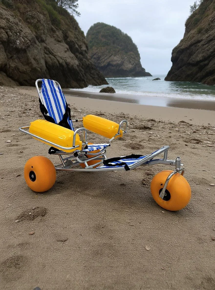 Aluminum Outdoor Walker With Pneumatic Tires All-terrain With Rubber Wheels Quick Folding Walker