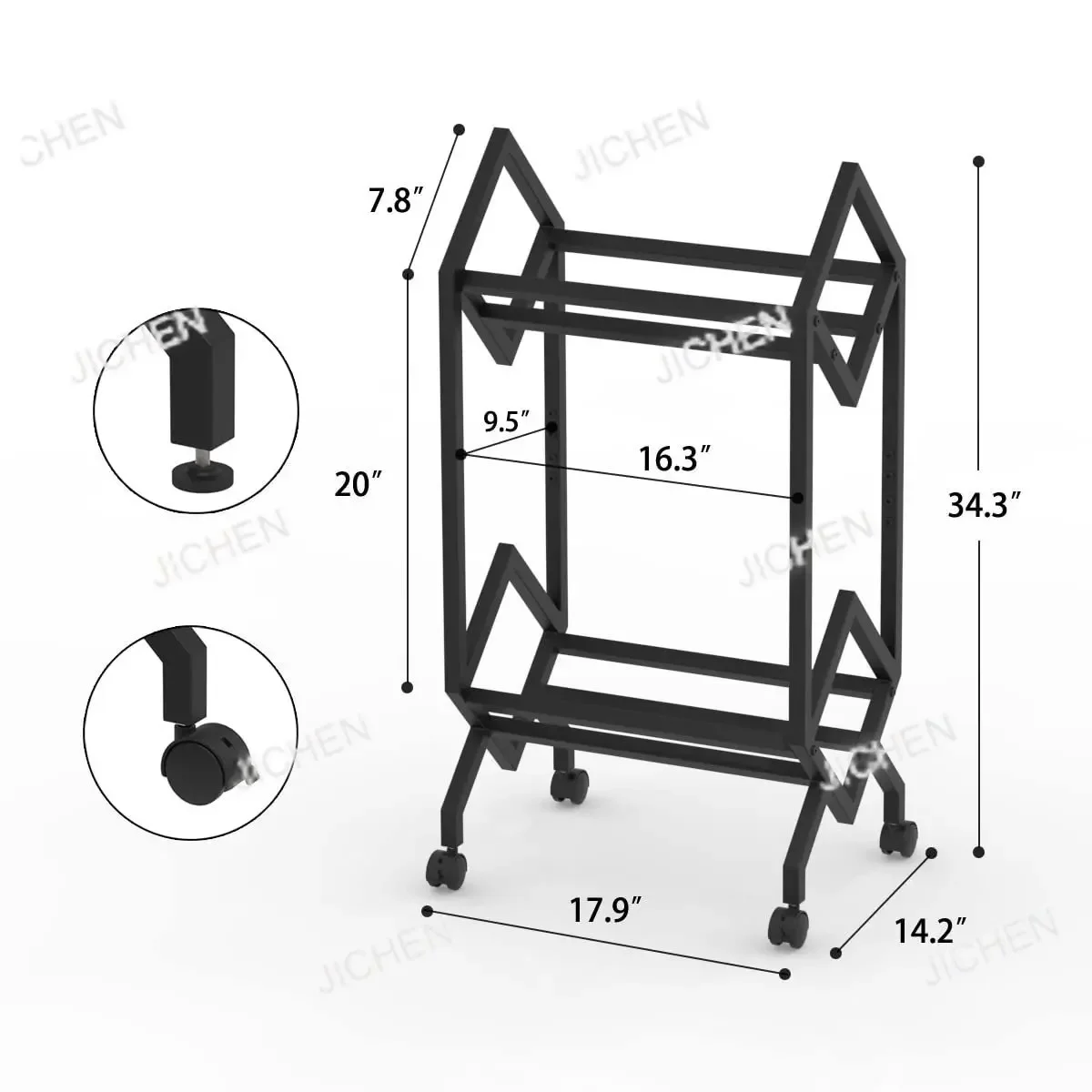 

JC напольная полка офисная мобильная виниловая полка для журналов настольная книжная полка из кованого железа