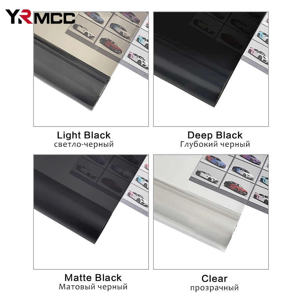 Car Headlight Film 30cmx60cm Car Light Film Smoke Black Car Sticker Headlight Taillight Fog Light Vinyl Film Motorcycle Wrap