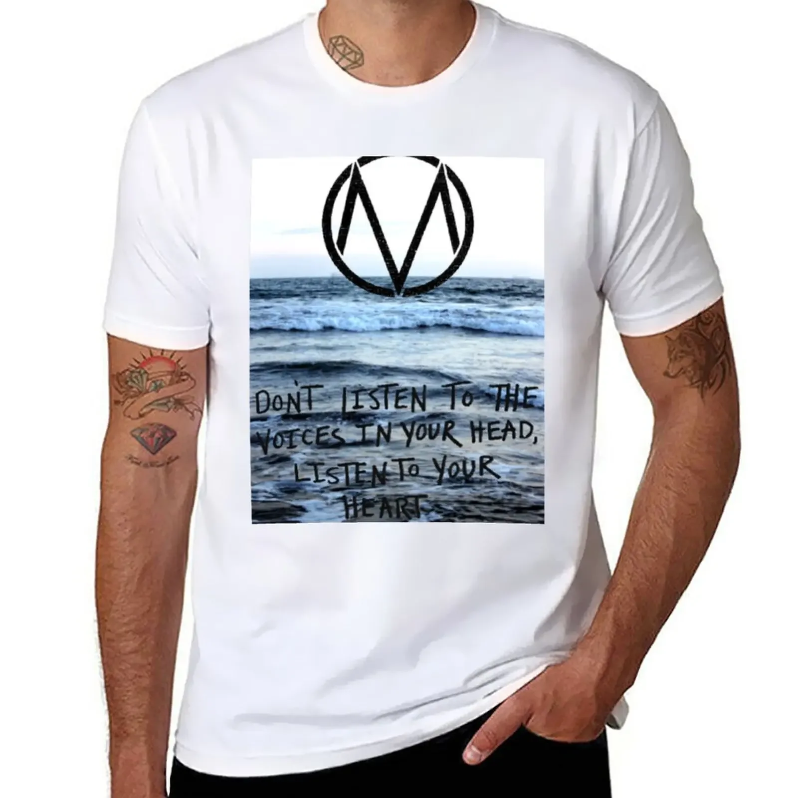 The Maine take a trip to the seaside T-Shirt vintage clothes quick drying blue archive men clothings