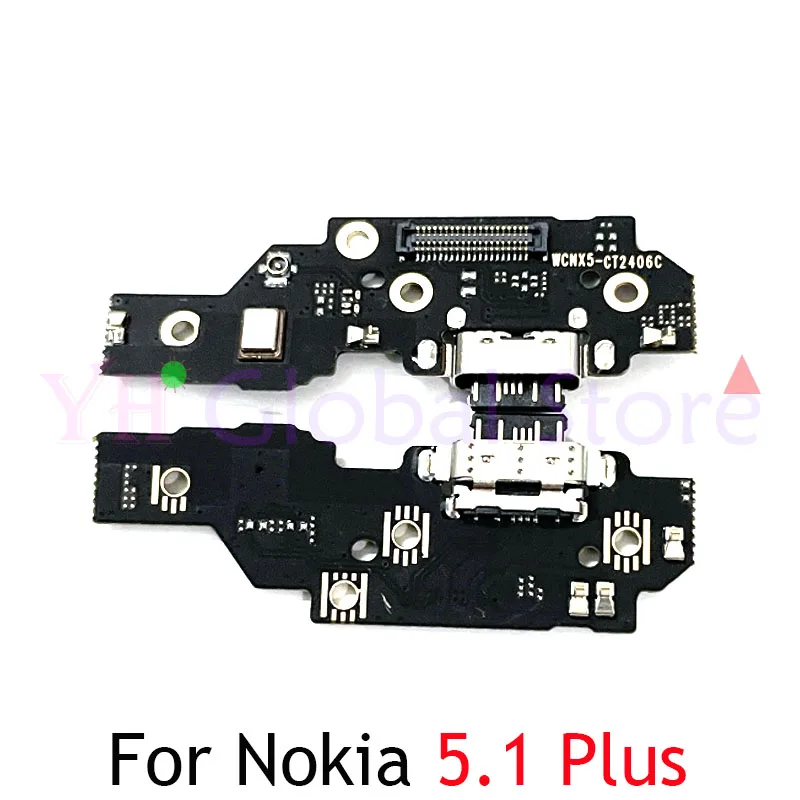 For Nokia 5 6 5.1 6.1 Plus USB Charging Board Dock Port Flex Cable Repair Parts