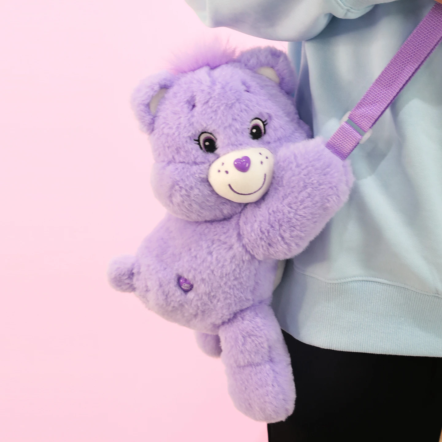 Care Bears Leuke Pluche Crossbody Tas Cartoon Gevulde Pop Rugzak Meisjes Opbergtas Perfect Verjaardagscadeau