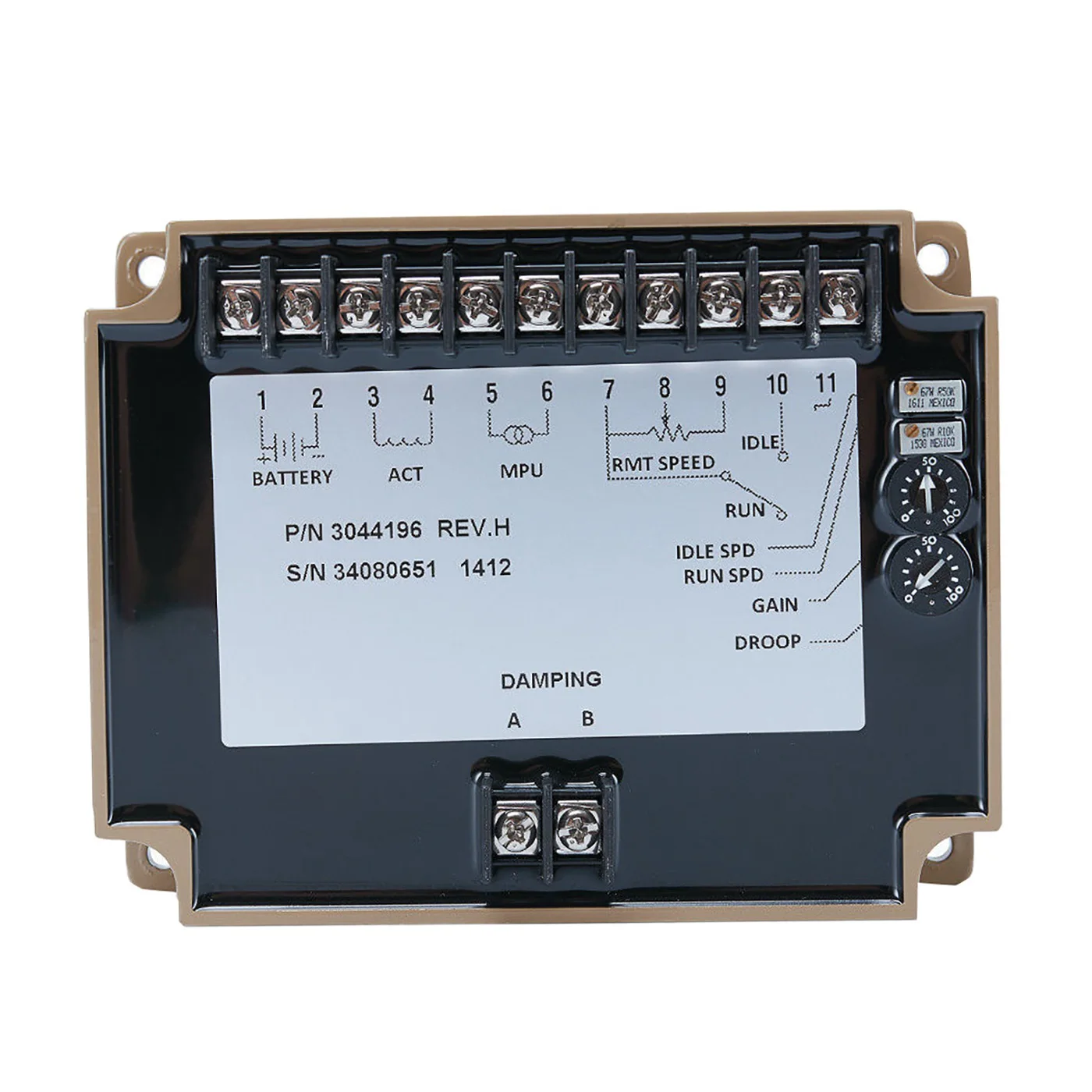 

ABNF!3044196 Блок управления скоростью генератора Регулятор скорости двигателя 30-44196