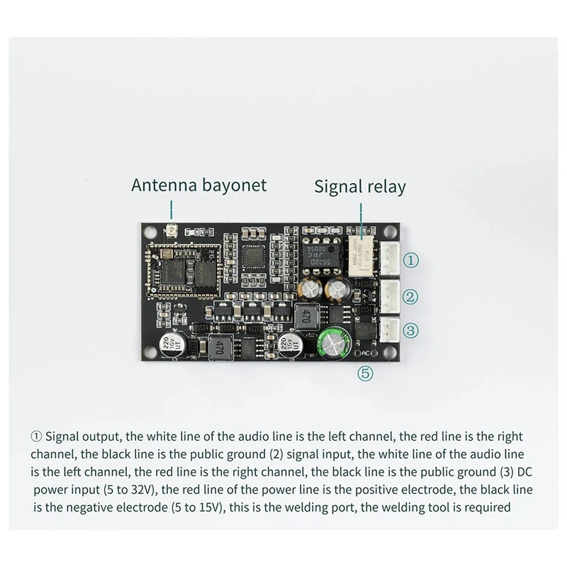 ES9038 Bluetooth 5.1 QCC5125 Wireless Receiving Board ES9018K2M Decode Moudle Support LDAC/APTX 24Bit/96Khz