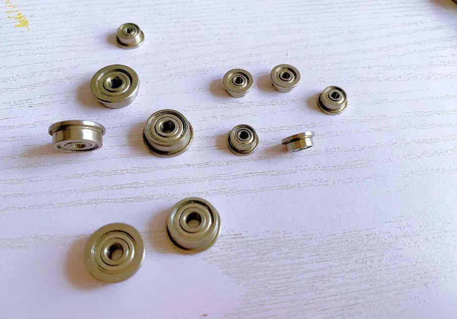 10pcs F681XZZ F682ZZ F683ZZ F684ZZ F685ZZ F686ZZ F686ZZ F687ZZ F688ZZ Miniature Flange Bearing Thin Wall Metal Flanged Bearings