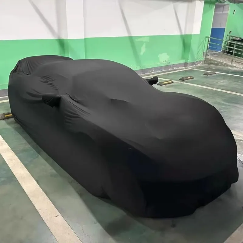 Wholesale High Elastic Indoor Dustproof Anti-Scratch Stretch Car Cover with Custom Exhibitions