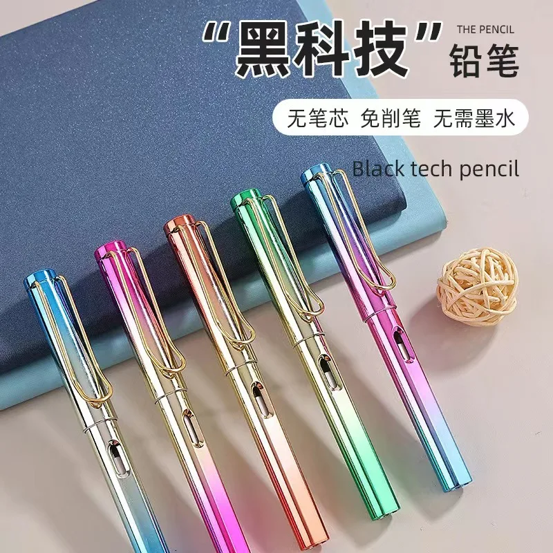 Korean Stationery Office Accessories New Colorful Eternal Pencil with Erasers Endless Pencil for Writing pencils