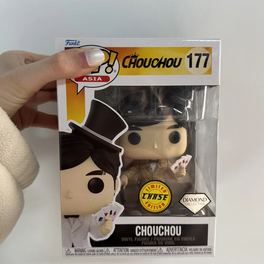 Recién llegados ASIA Funkos MUSIC CHOUCHOU JAY CHOU # 177 (Chase) Diamond Pops Figuras de acción de vinilo exclusivas Juguetes Muñecas