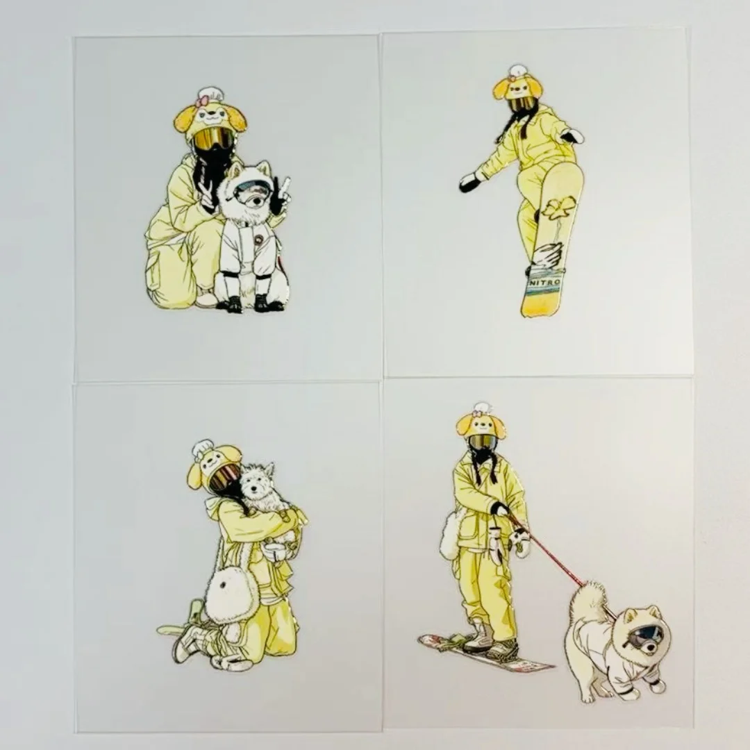 

12.4 New 18 Models, Flat Sticker DIY PET Beautiful Woman Series, Mobile Phone Back Card Collage