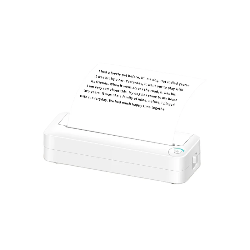 

X8-ink-free portable A4 printer mini wireless mobile thermal printer temporary printer computer or mobile phone connection