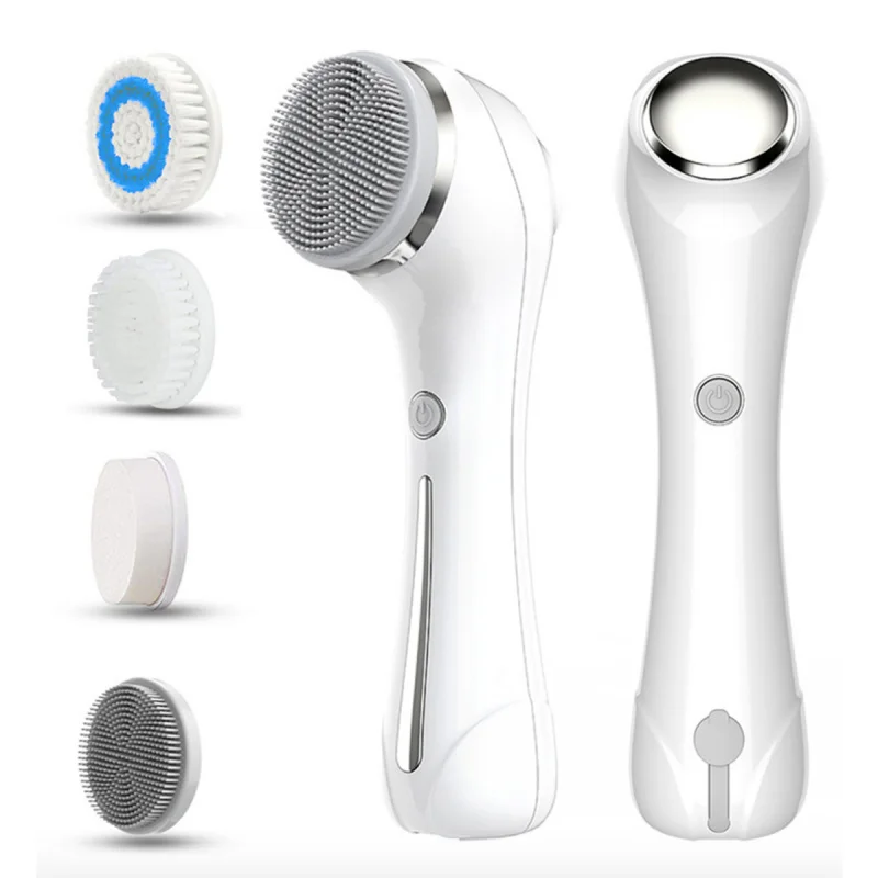 Home Cleaner Pore Cleaner Face Massagers Sonic Rotating Cleansing Brush Multiple Head Brush