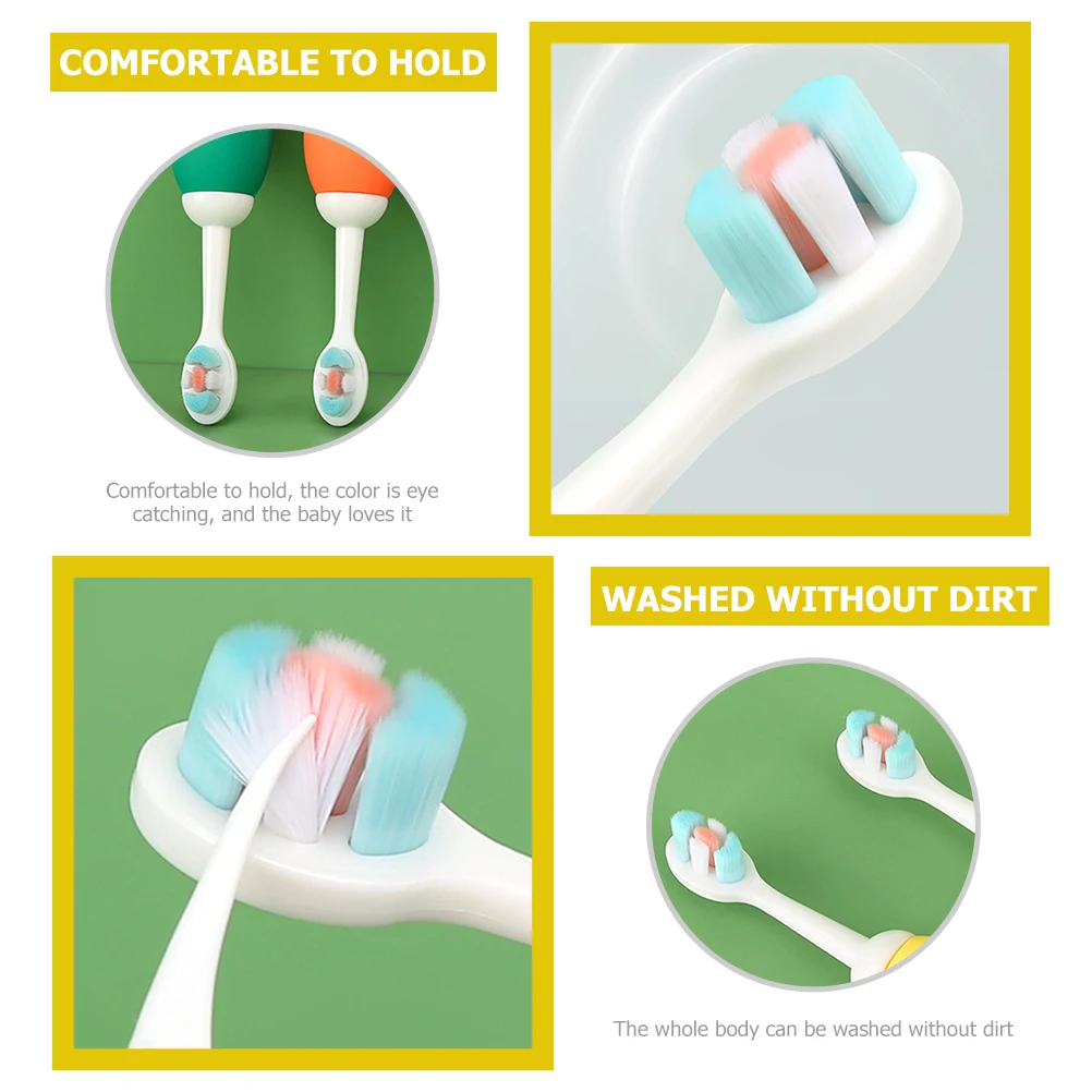 

Детская зубная щетка, детская силиконовая щетина, очиститель полости рта для языка, десен, удаления пятен на зубах, портативная мягкая щетка для детей и мальчиков