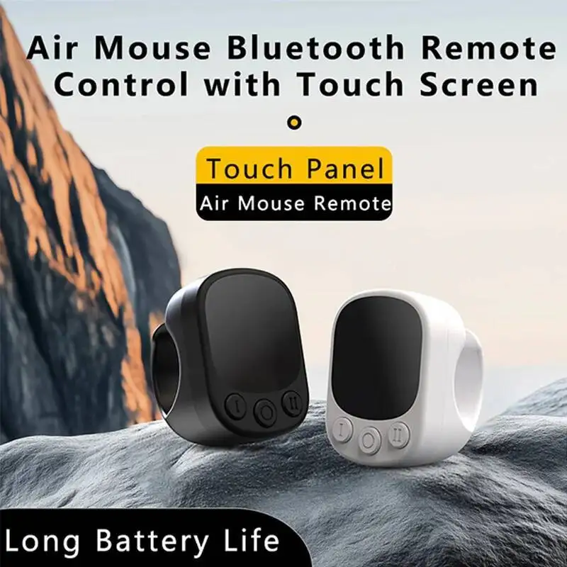 

Bluetooth Air Mouse Finger Ring Сенсорный экран Пульт дистанционного управления для телефонов Планшетов Щетка для селфи Короткое видео/отверждение через роман