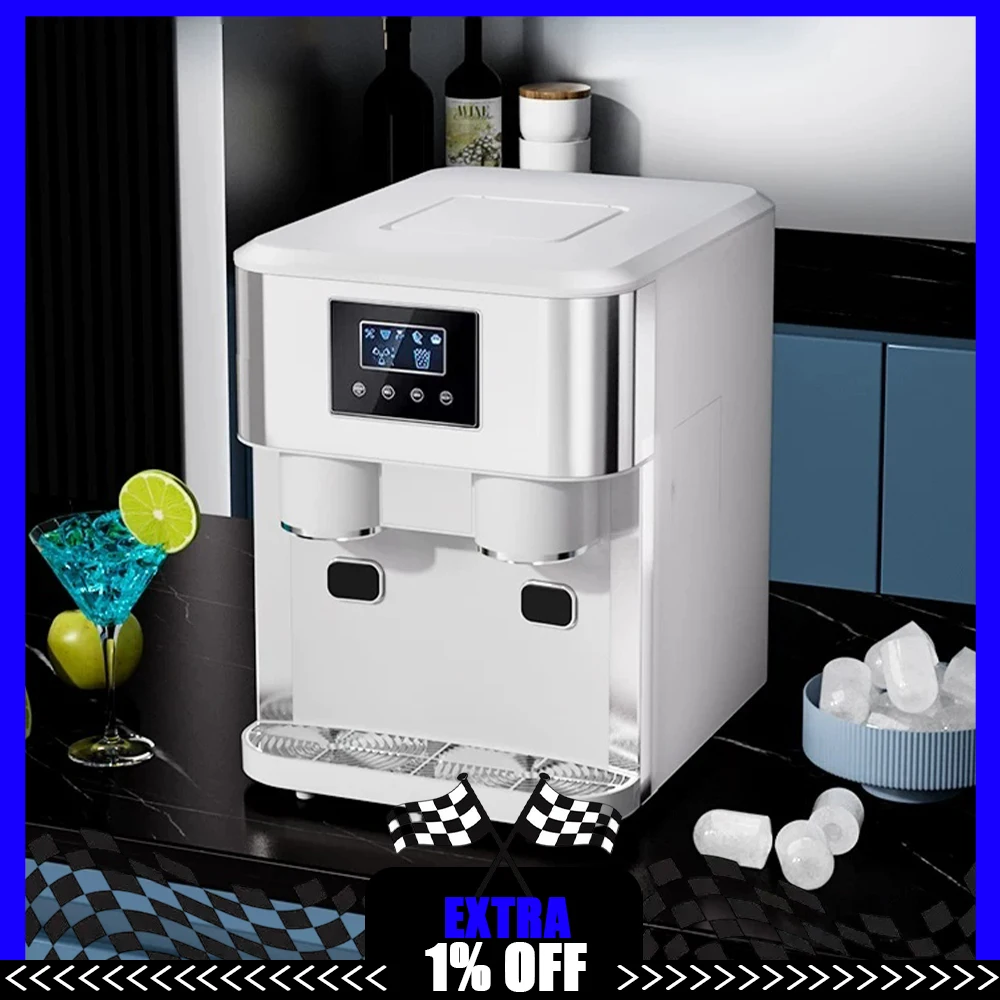 Nostalgia Electrics YH1591 Ice Machine Intelligent System Domestic Ice Maker Intelligent Cleaning Waterway Intelligent Detection