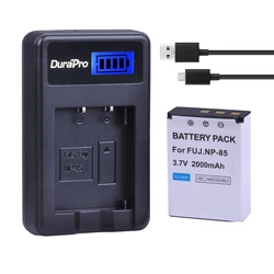 3.7V 2000mAh NP-85 NP 85 Camera Battery + LCD USB Charger for Fujifilm FinePix S1 SL240 SL260 SL280 SL300 SL305 SL1000