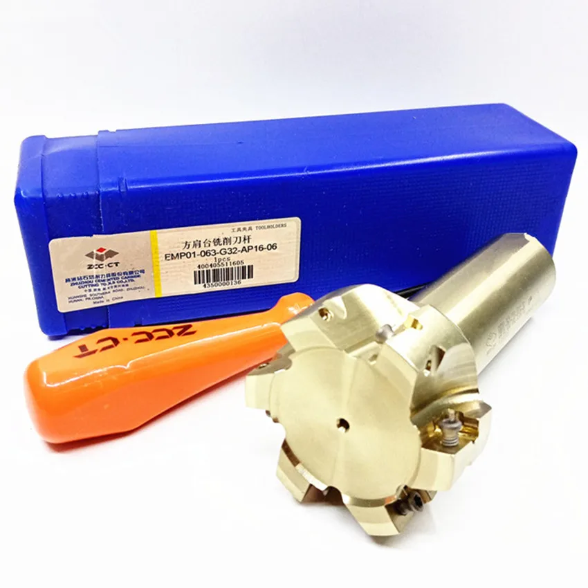 EMP01-063-G32-AP16-06 / EMP01-063-XP32-AP16-06 EMP01-063 EMP01  ZCC.CT 90° Square shoulder milling cutter rod 1PCS/BOX
