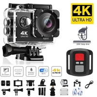 Cámara de acción Original Ultra HD 4K, 1080P/30FPS, WiFi 170D, buceo, casco impermeable, vídeo, Control remoto, Mini cámara deportiva