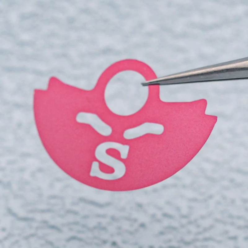 Seiko Mod NH35 pelindung gerakan palu otomatis serpihan logam dengan "S" cocok NH35 NH36 4R suku cadang alat pembuat jam pengganti gerakan