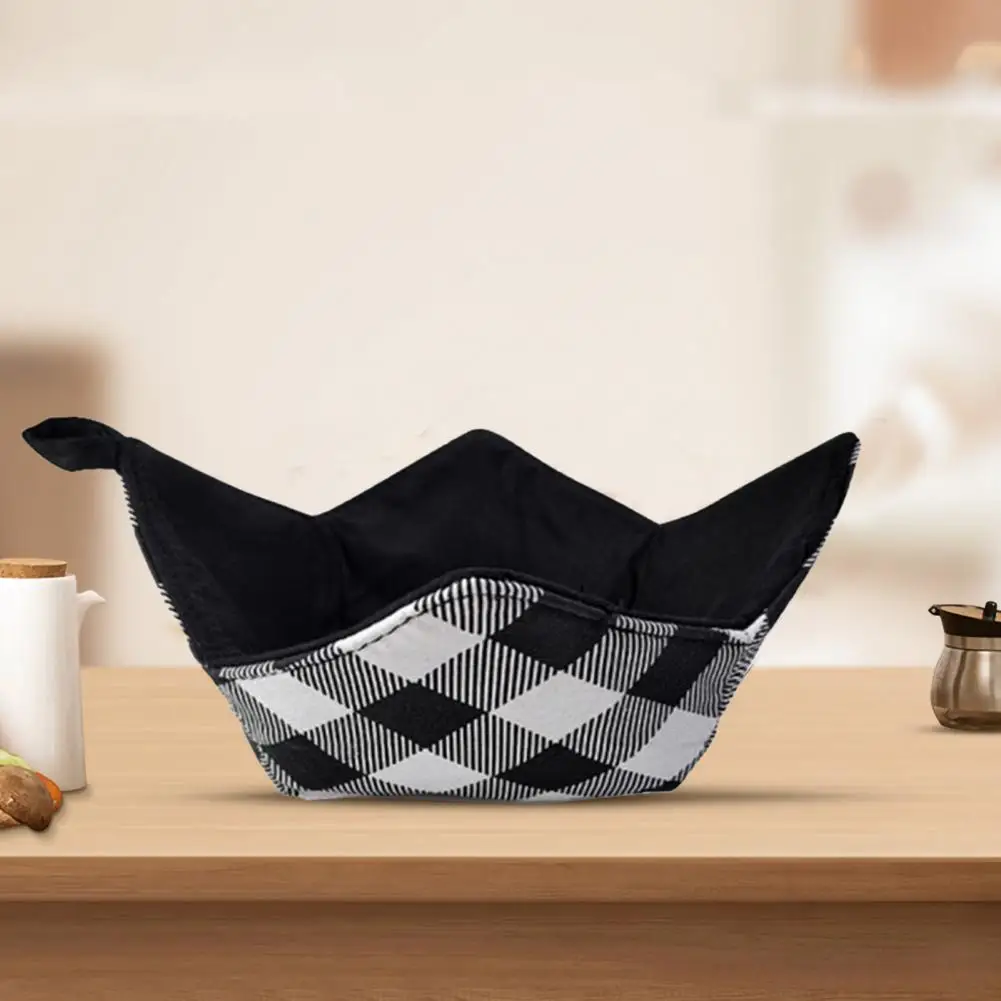 Microwave Comfort Dish Rack Microwave-safe Bowl Holders Cloth Heating Cover Cotton Microwavable Cozy Hot Plate for Kitchen