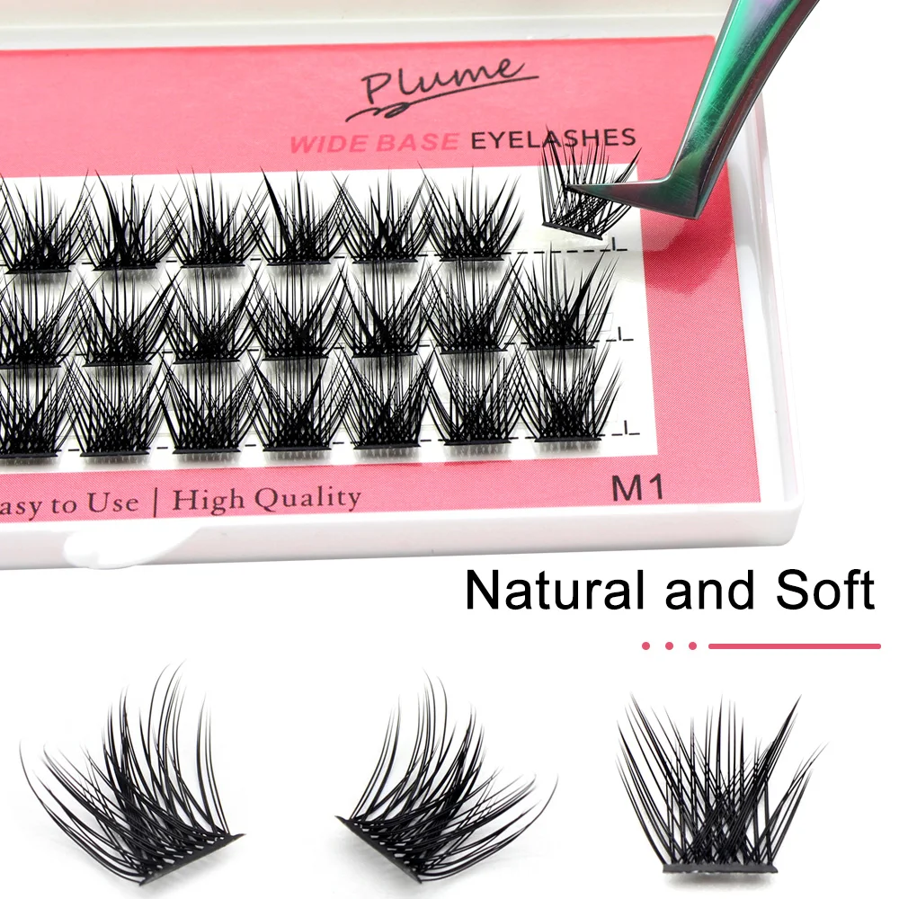 Moonlily الطبيعية واحدة الرموش الصناعية الشخصية الموسعة رمش حزمة مستقلة رمش ماكياج أداة سهلة التشغيل DIY بها بنفسك