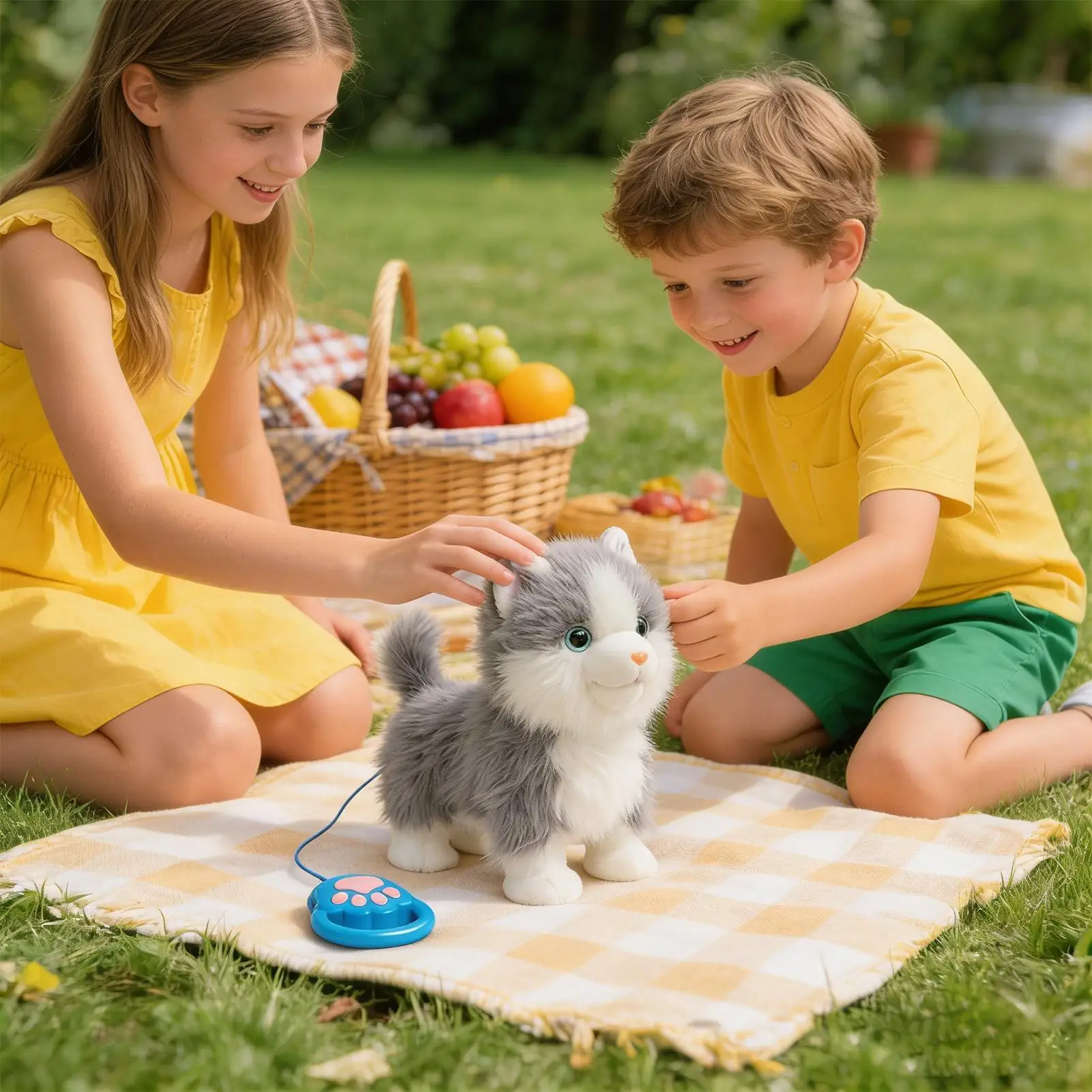 전기 플러시 강아지 꼬리 흔드는 노래하는 동반자 동물 인터랙티브 전자 애완동물 플러시 장난감 어린이용