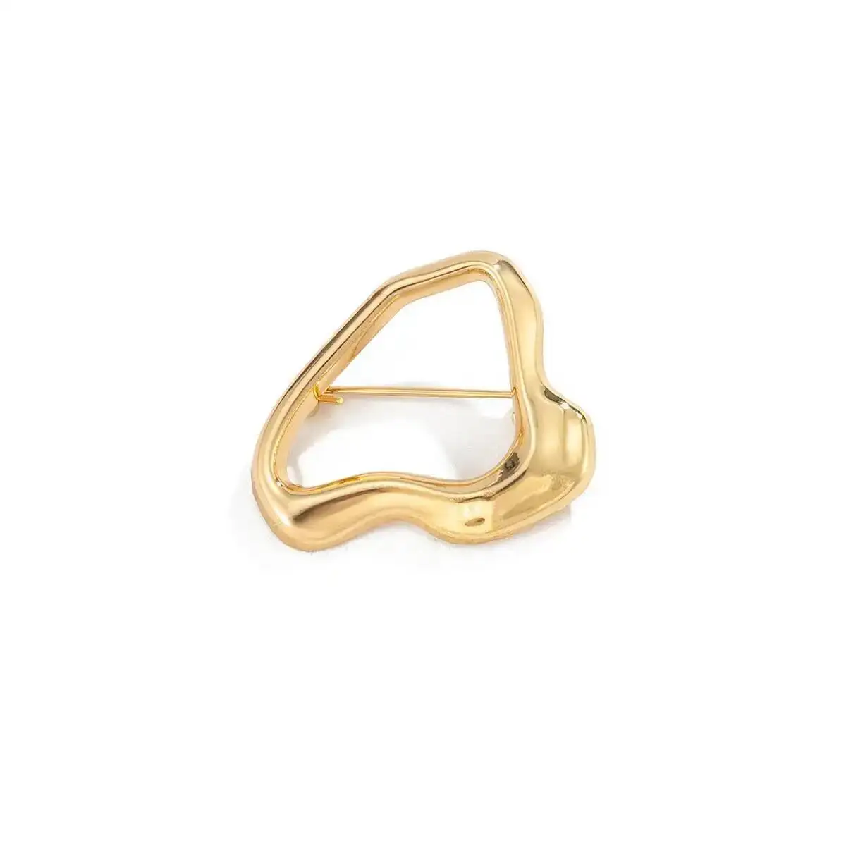 IngeSight.Z خمر بساطتها المرأة بروش جديد فريد غير النظامية هندسية بروش معدني دعوى الديكور دبوس ملحق هدية #6