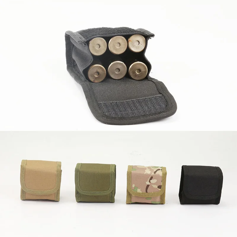 

Tactical Molle 6 Holes Folding Magazine Pouch Ammo EDC Bag 12GA 12 Gauge Bullet PouchHunting Accessories Tool Bag Pouch