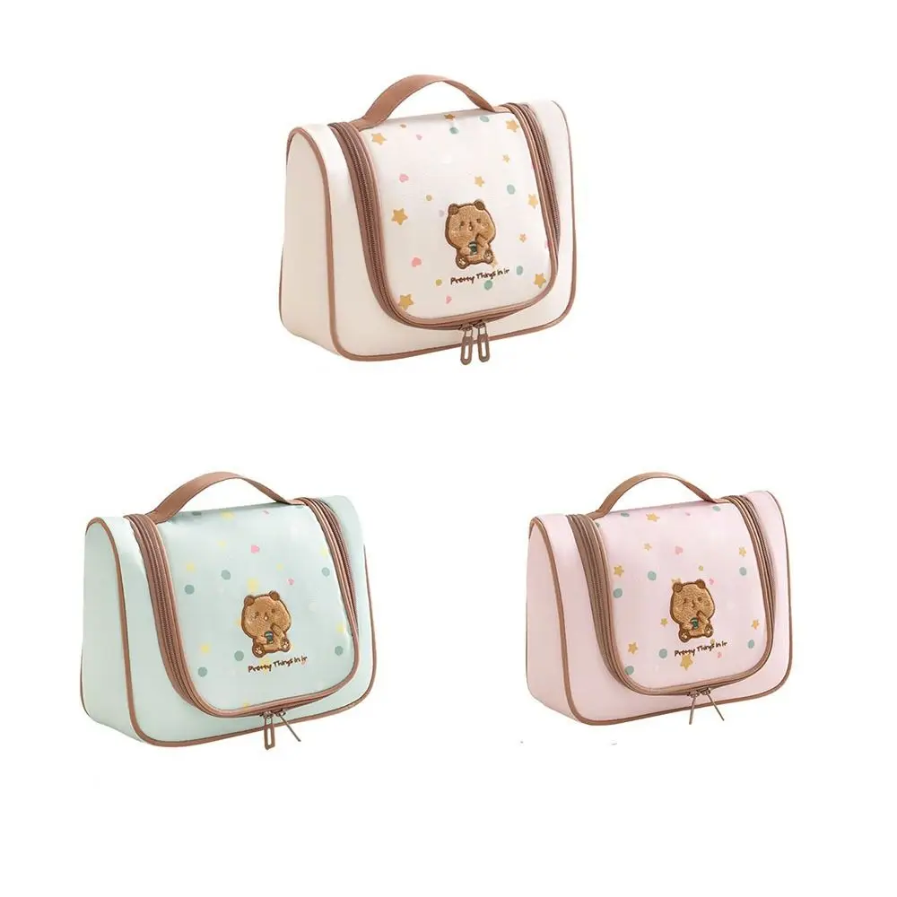 Waterproof Hanging Makeup Bag With Hook Can Hanging Toiletry Pouch Large-capacity Multifunctional Cosmetic Bag Travel Use