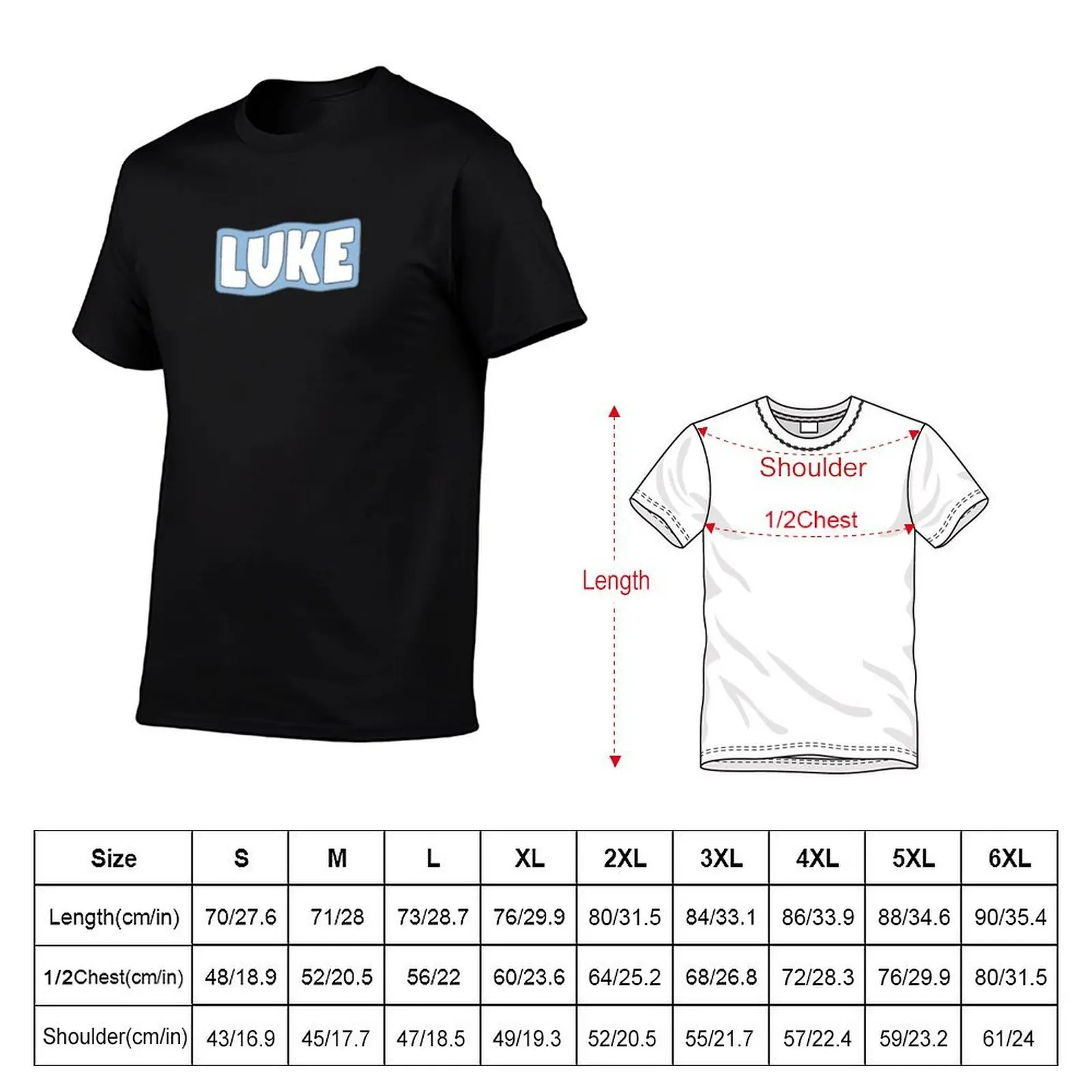 luke davidson T-Shirt anime t shirts oversize t shirts for man cotton soft T-Shirt