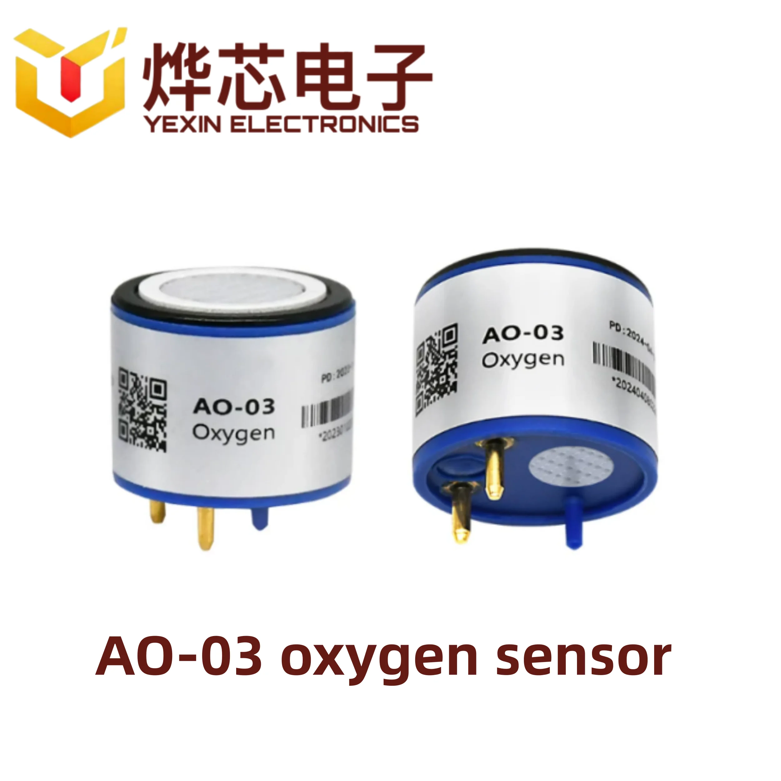 Ao-03 Oxygen Sensor Module Oxygen Concentration Sensor Probe Electrochemical Sensor for Measuring Oxygen Concentration