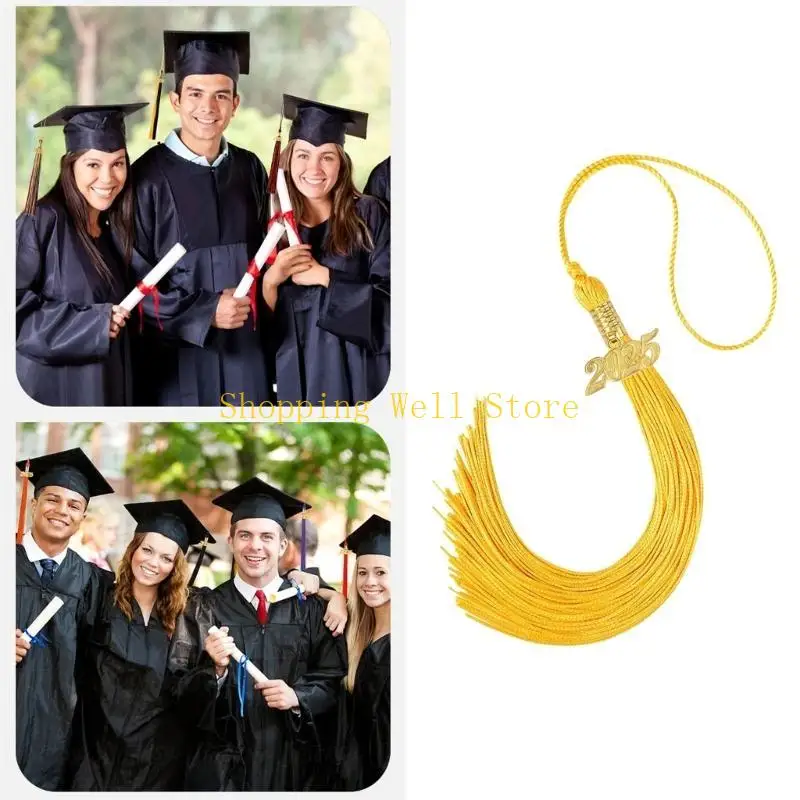 Caps graduação KX4B Tamels Decorações chapéu graduação com 2025 Acessórios graduação charme ouro para tampas