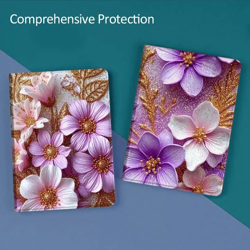 

Beautiful Sparkling Flower Gift For Huawei MediaPad T5 T10s M6 M5Lite SE Honor Tab 5 6 7 V7 V8 X8a X9a Pro Soft Tablet Case