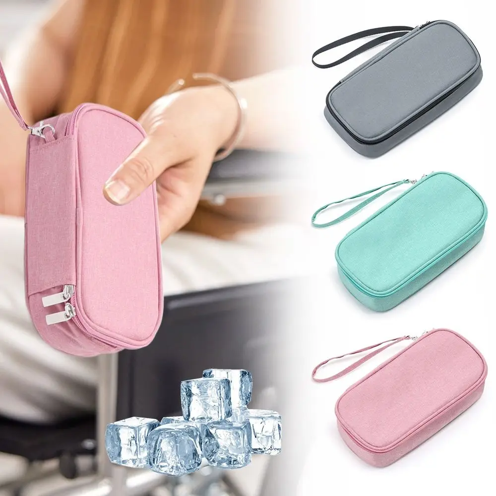 Diabetic Insulin Cooling Bag Diabetic Pocket Carry-on Protector Pill Refrigerated Ice Pack Drug Freezer for Medicla Cooler
