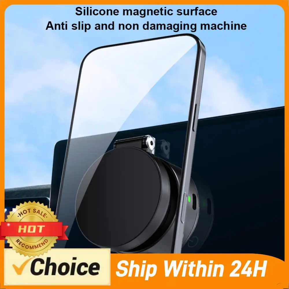 

Магнитный держатель для автомобиля Magsafe 360° ° Вращающаяся складная электрическая вакуумная подставка-держатель для iPhone 16/15/14/13/12 Plus Pro Max Mini