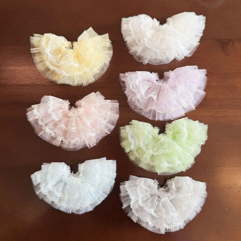 

New Fashion Doll Lovely Princess Skirt Cute Cake Style Doll Dresses Retro Lace Chiffon Cotton Doll Cake Skirt For 10~17cm Doll