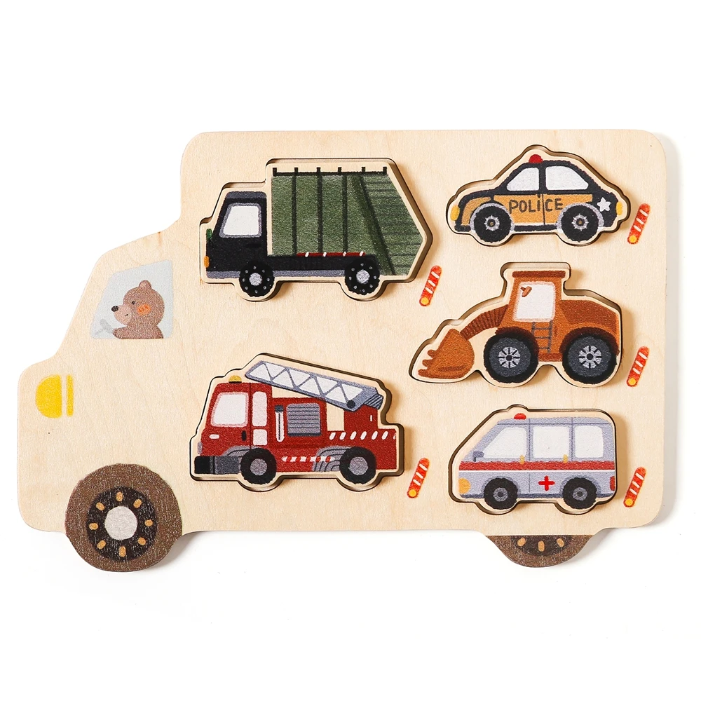 Baby Montessori Puzzles Spielzeug Holz Geometrie Puzzle Spielzeug Tier Auto Form Puzzle Bord Passenden Spiele Pädagogisches Lernen Spielzeug – Detail 18