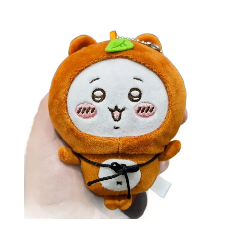jiyi Tanuki Plush Keychain Japanese Anime I Cosplay Doll Soft Fluffy Bag Charm Pendant Collectible Anime Gift for Fans view 5