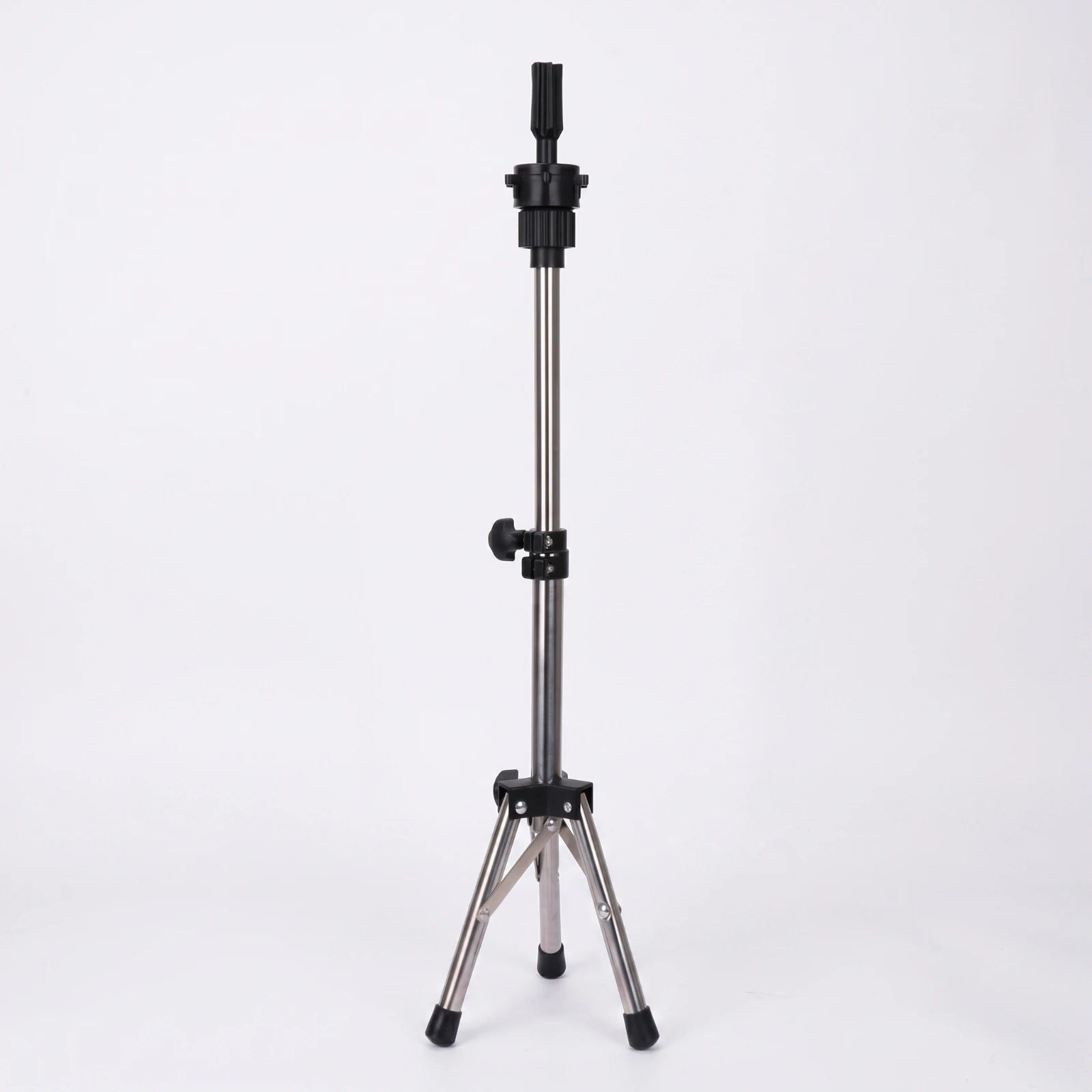 Mannequin Head Tripod Mini Hairpiece Stand with Clamp Training Head Holder Desktop Hairpiece Stand with Tripod Base Adjustable