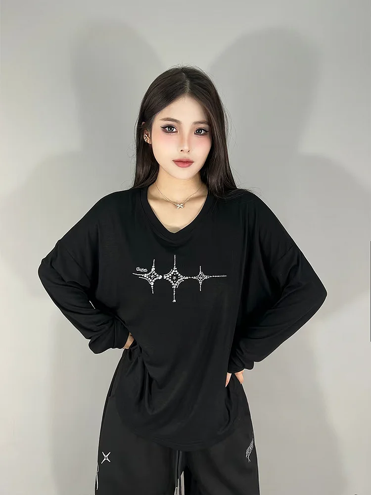 Loose Long Sleeve Jazz Dance S - Streetwear Brand Logos review and price